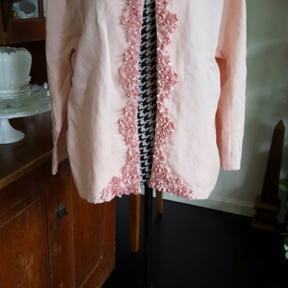 Ruby Rd. Linen Blend Blazer Size 16 - image 4